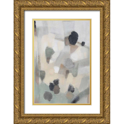 Free Form II Gold Ornate Wood Framed Art Print with Double Matting by OToole, Tim