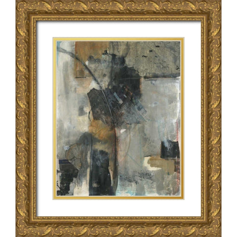Gathering I Gold Ornate Wood Framed Art Print with Double Matting by Combs, Joyce