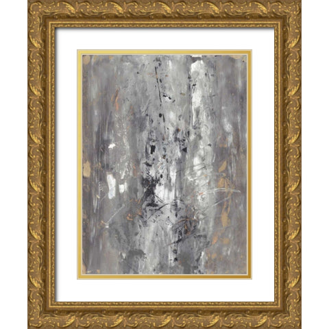 Ancient Marks I Gold Ornate Wood Framed Art Print with Double Matting by Combs, Joyce