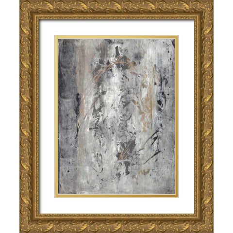 Ancient Marks II Gold Ornate Wood Framed Art Print with Double Matting by Combs, Joyce