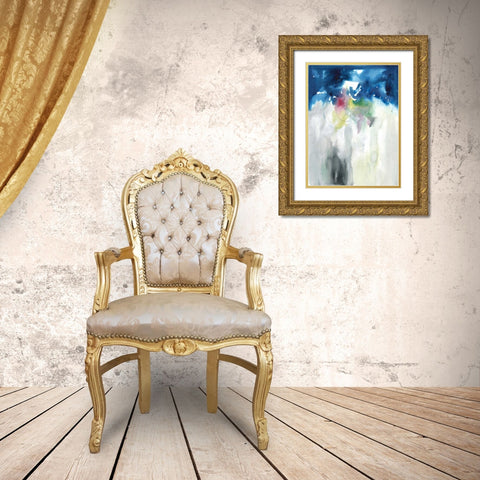 Rising II Gold Ornate Wood Framed Art Print with Double Matting by Combs, Joyce