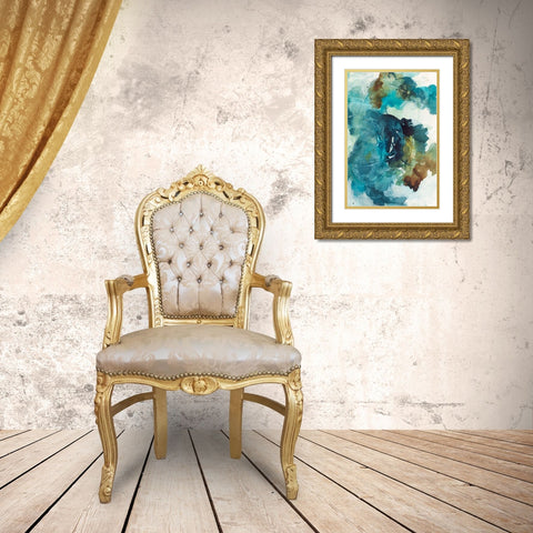 Spring II Gold Ornate Wood Framed Art Print with Double Matting by Combs, Joyce