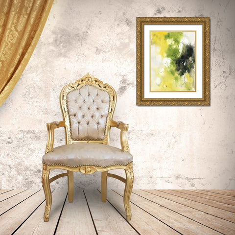 In Motion I Gold Ornate Wood Framed Art Print with Double Matting by Combs, Joyce