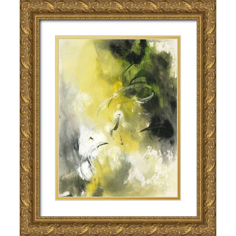 In Motion II Gold Ornate Wood Framed Art Print with Double Matting by Combs, Joyce