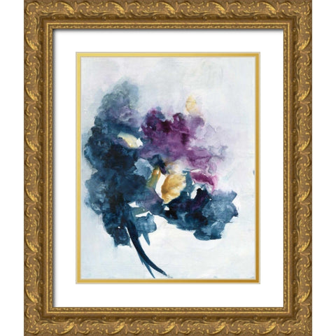 Bouquet I Gold Ornate Wood Framed Art Print with Double Matting by Combs, Joyce