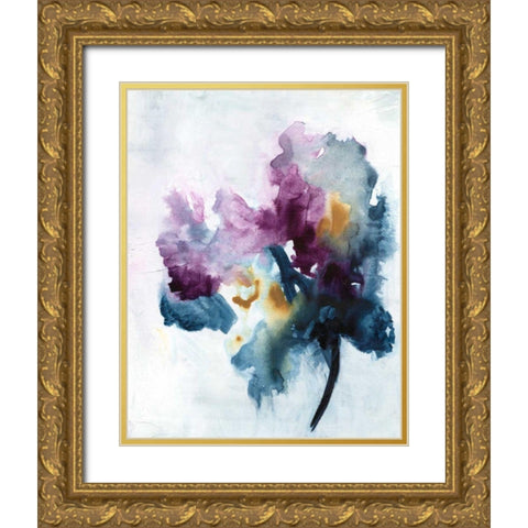 Bouquet II Gold Ornate Wood Framed Art Print with Double Matting by Combs, Joyce