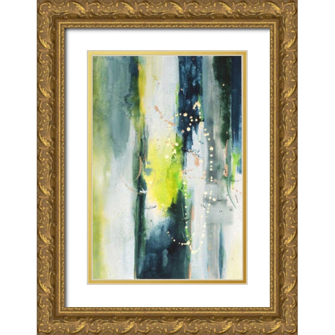 Treetops I Gold Ornate Wood Framed Art Print with Double Matting by Combs, Joyce