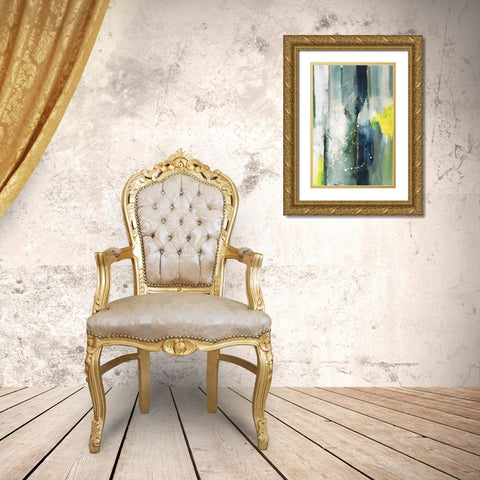 Treetops II Gold Ornate Wood Framed Art Print with Double Matting by Combs, Joyce