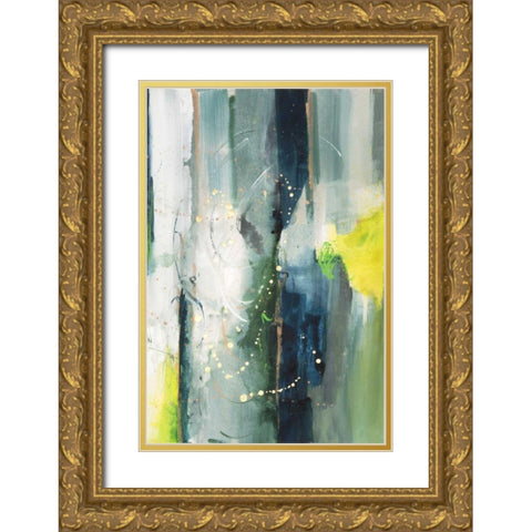 Treetops II Gold Ornate Wood Framed Art Print with Double Matting by Combs, Joyce