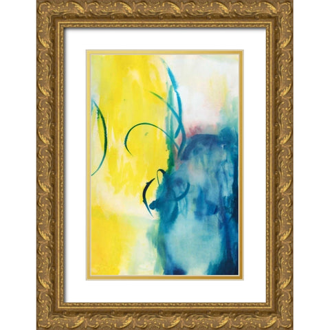 Pretty Things II Gold Ornate Wood Framed Art Print with Double Matting by Combs, Joyce