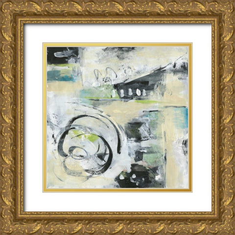 Bridge to Happiness I Gold Ornate Wood Framed Art Print with Double Matting by Combs, Joyce