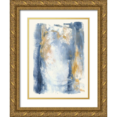 Circles and Dream I Gold Ornate Wood Framed Art Print with Double Matting by Combs, Joyce