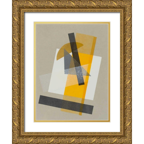 Homage to Bauhaus III Gold Ornate Wood Framed Art Print with Double Matting by Delamater, Rob