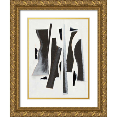 Rhythm Cadence I Gold Ornate Wood Framed Art Print with Double Matting by Delamater, Rob