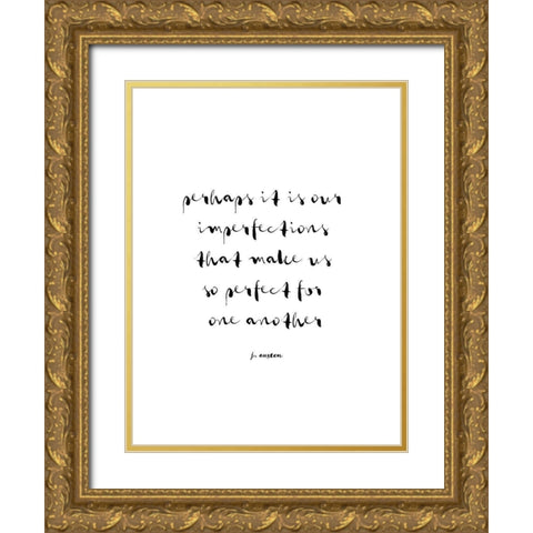 Classic Quotes I Gold Ornate Wood Framed Art Print with Double Matting by Fagalde, Jarman