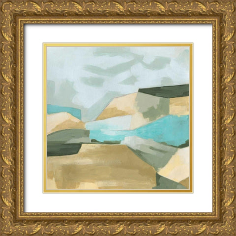 Optical Fields II Gold Ornate Wood Framed Art Print with Double Matting by Vess, June Erica