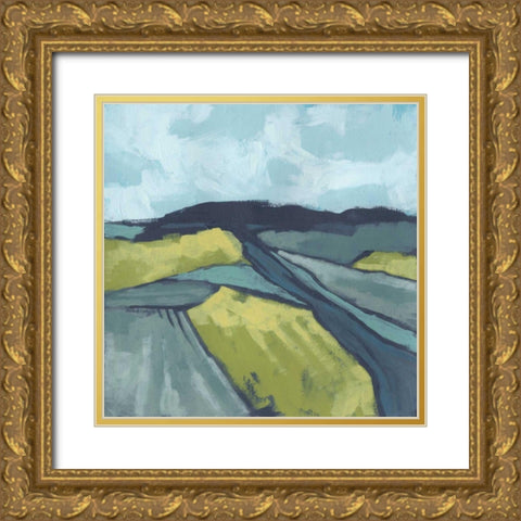 Marshlight Fields I Gold Ornate Wood Framed Art Print with Double Matting by Vess, June Erica