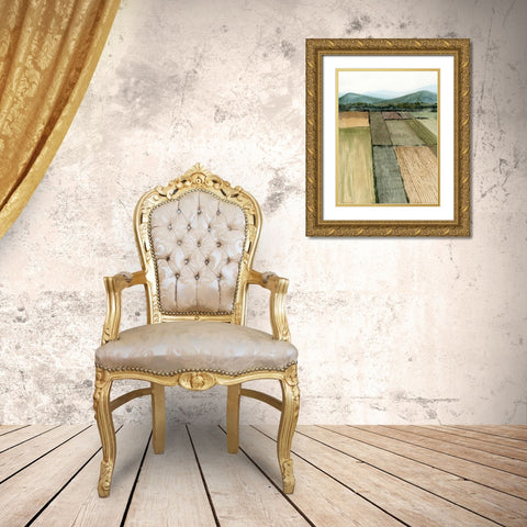 This Land I Gold Ornate Wood Framed Art Print with Double Matting by Popp, Grace