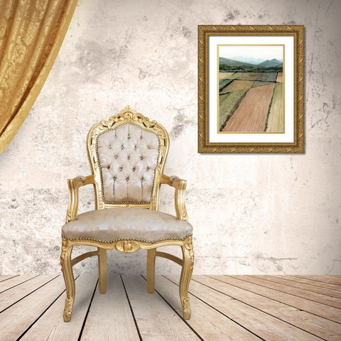 This Land II Gold Ornate Wood Framed Art Print with Double Matting by Popp, Grace