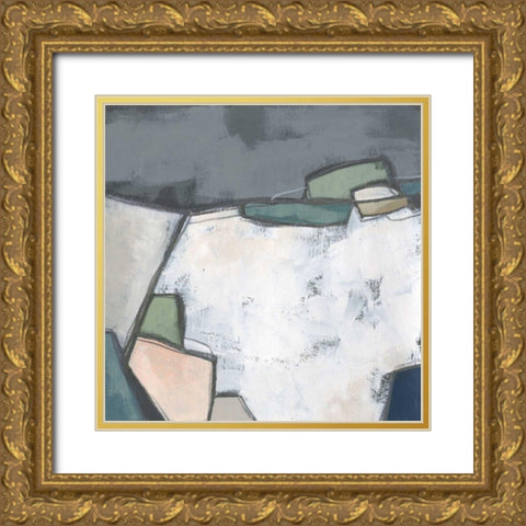 Birds Eye Valley I Gold Ornate Wood Framed Art Print with Double Matting by Vess, June Erica