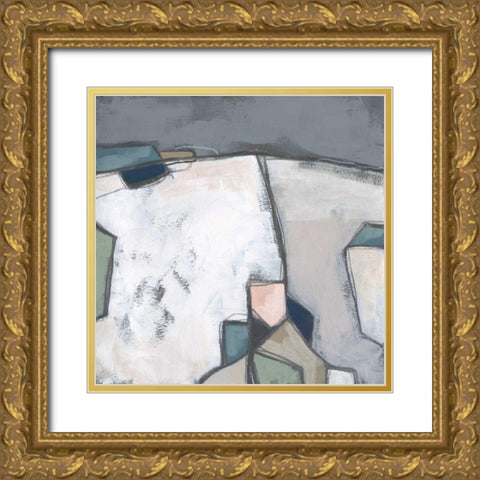 Birds Eye Valley II Gold Ornate Wood Framed Art Print with Double Matting by Vess, June Erica