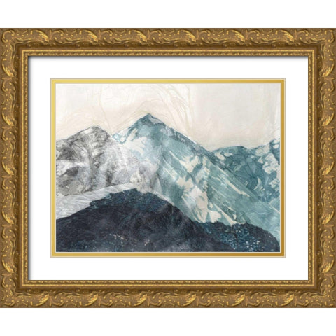 Glacial Peaks I Gold Ornate Wood Framed Art Print with Double Matting by Lam, Vanna