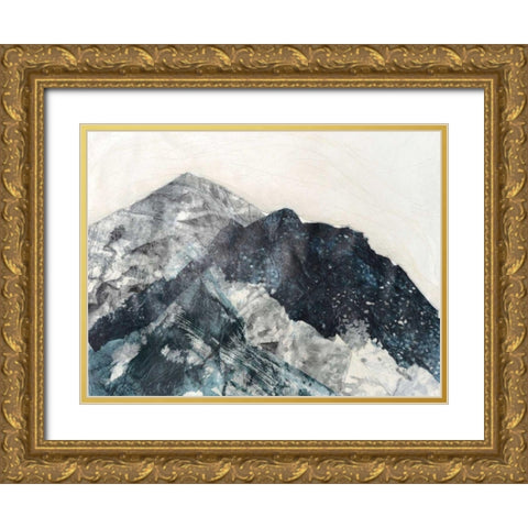 Glacial Peaks II Gold Ornate Wood Framed Art Print with Double Matting by Lam, Vanna