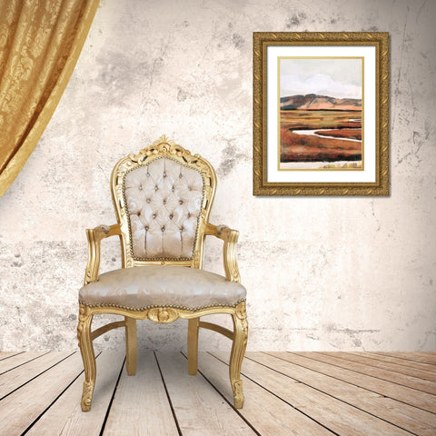 Mountain Field I Gold Ornate Wood Framed Art Print with Double Matting by Borges, Victoria