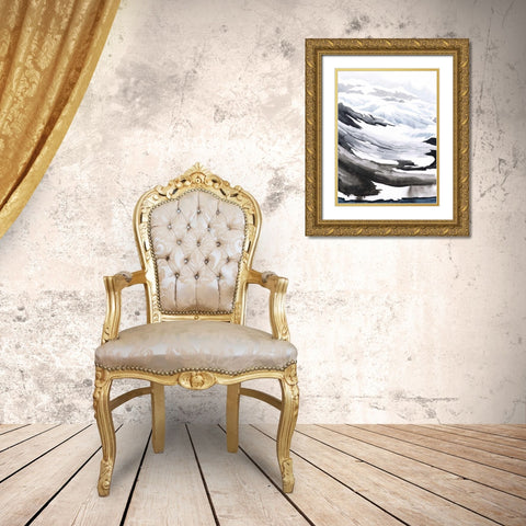 Winter Walk I Gold Ornate Wood Framed Art Print with Double Matting by Popp, Grace