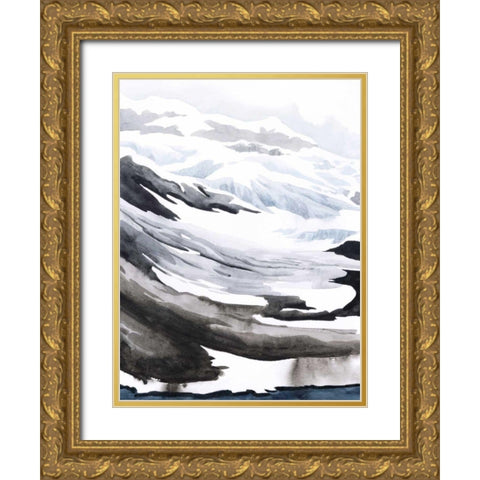 Winter Walk I Gold Ornate Wood Framed Art Print with Double Matting by Popp, Grace