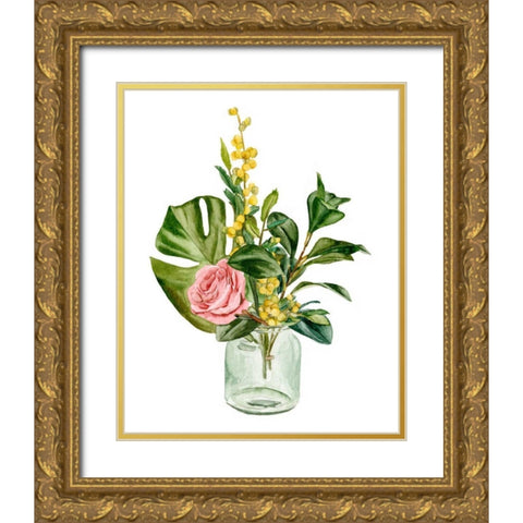 Potpourri II Gold Ornate Wood Framed Art Print with Double Matting by Wang, Melissa