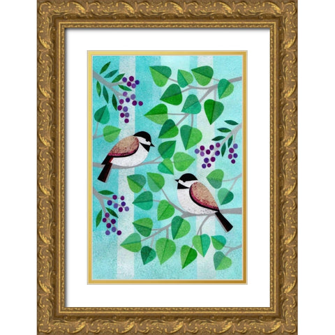 Forest Creatures III Gold Ornate Wood Framed Art Print with Double Matting by Conway, Kim