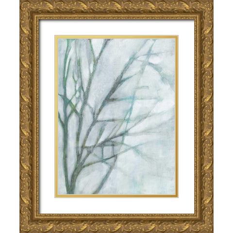 Tree with White Sky II Gold Ornate Wood Framed Art Print with Double Matting by Goldberger, Jennifer