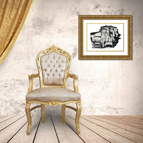 Inscrutible I Gold Ornate Wood Framed Art Print with Double Matting by Stramel, Renee W.