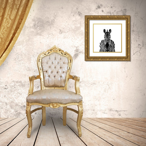 Back Up Plan III Gold Ornate Wood Framed Art Print with Double Matting by Borges, Victoria