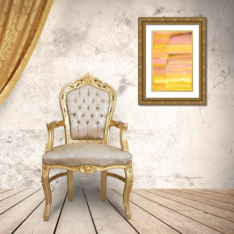 Sunny Glass I Gold Ornate Wood Framed Art Print with Double Matting by Stramel, Renee W.