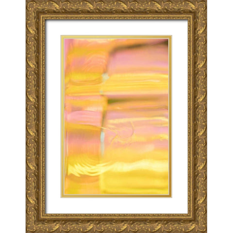 Sunny Glass I Gold Ornate Wood Framed Art Print with Double Matting by Stramel, Renee W.