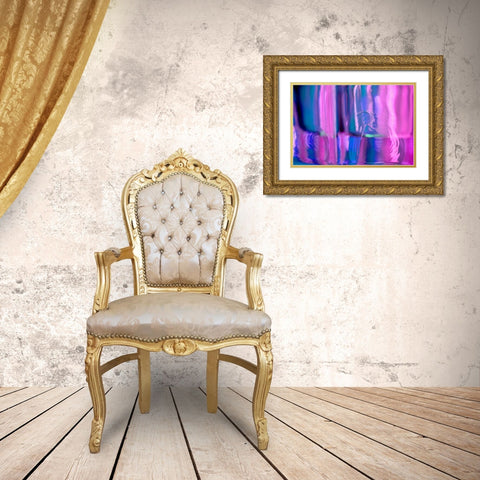 Abstracted Glass II Gold Ornate Wood Framed Art Print with Double Matting by Stramel, Renee W.