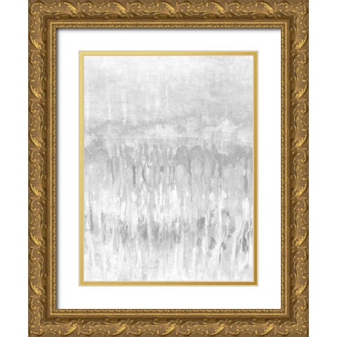 White Coast I Gold Ornate Wood Framed Art Print with Double Matting by Goldberger, Jennifer
