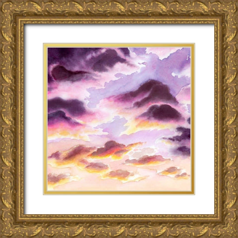 Sunset Haze I Gold Ornate Wood Framed Art Print with Double Matting by Popp, Grace
