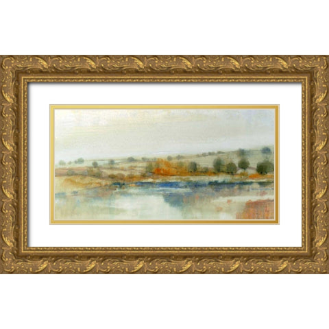 River Bank I Gold Ornate Wood Framed Art Print with Double Matting by OToole, Tim