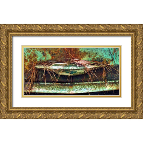 Car Graveyard VI Gold Ornate Wood Framed Art Print with Double Matting by McLoughlin, James