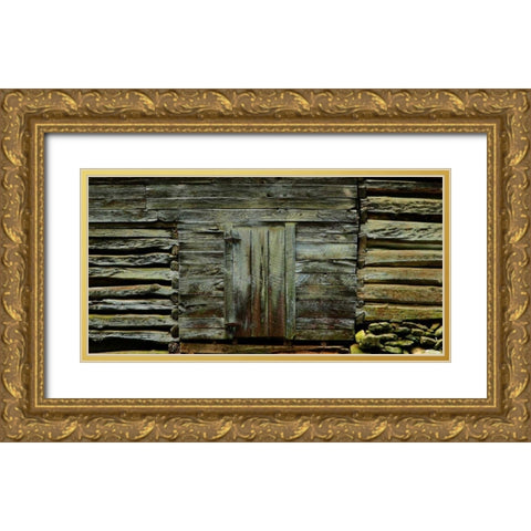 Barnside II Gold Ornate Wood Framed Art Print with Double Matting by McLoughlin, James