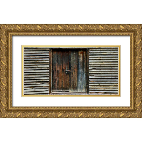 Barnside III Gold Ornate Wood Framed Art Print with Double Matting by McLoughlin, James