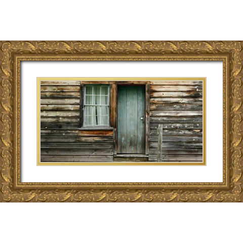 Barnside V Gold Ornate Wood Framed Art Print with Double Matting by McLoughlin, James
