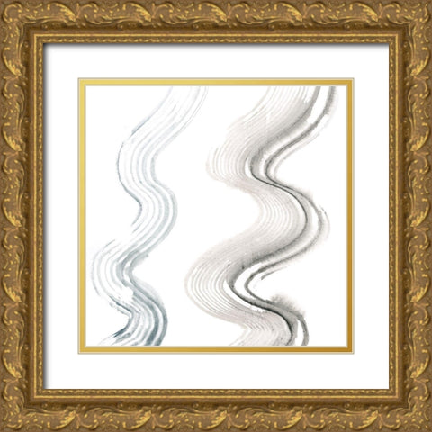 Algorithms I Gold Ornate Wood Framed Art Print with Double Matting by Lam, Vanna