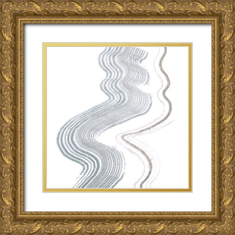 Algorithms II Gold Ornate Wood Framed Art Print with Double Matting by Lam, Vanna