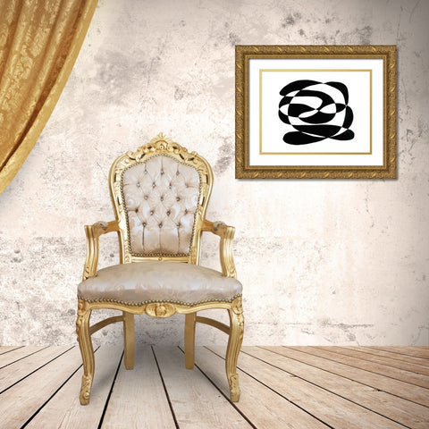 Tenuous I Gold Ornate Wood Framed Art Print with Double Matting by Stramel, Renee W.