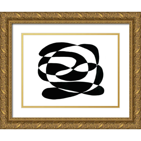 Tenuous I Gold Ornate Wood Framed Art Print with Double Matting by Stramel, Renee W.