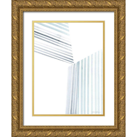 Manifold III Gold Ornate Wood Framed Art Print with Double Matting by Lam, Vanna